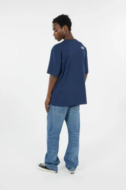 M SS ESSENTIAL OVERSIZE TEE - T-shirt | Bleu