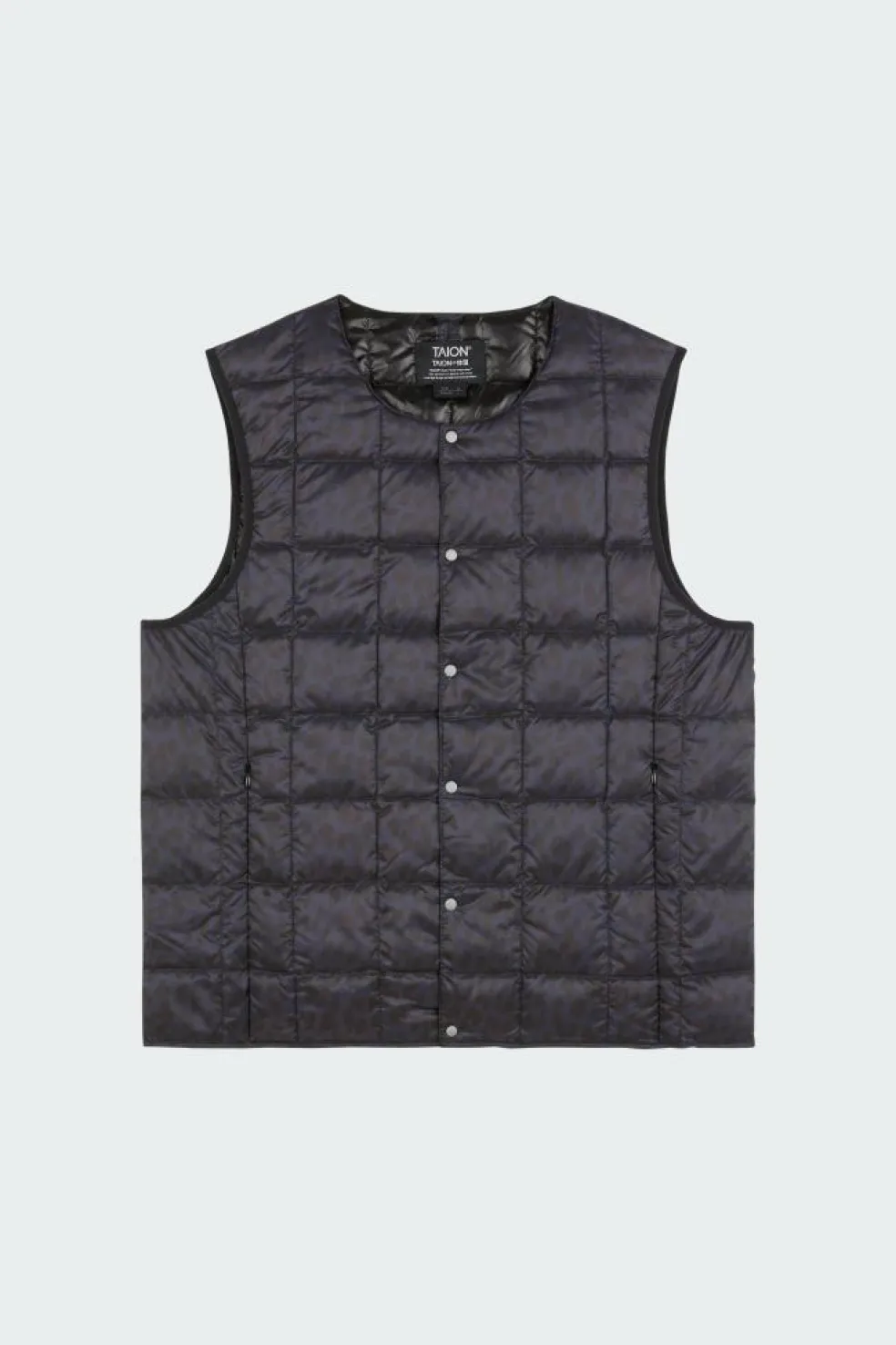 MENS CREW NECK BUTTON DOWN VEST - Veste | Bleu