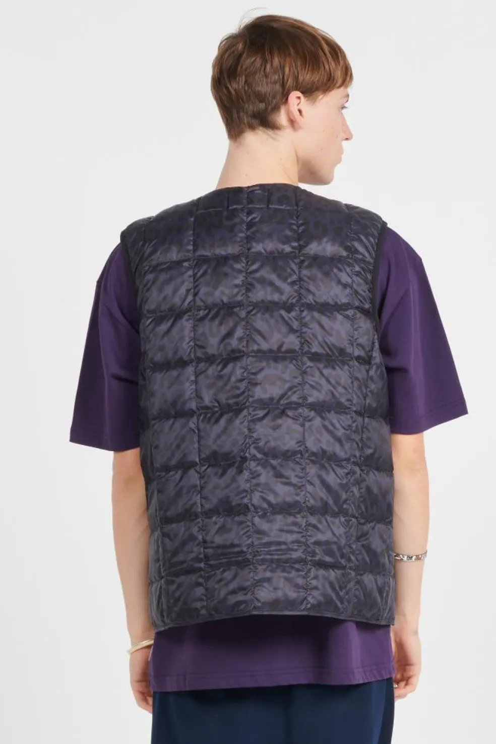 MENS CREW NECK BUTTON DOWN VEST - Veste | Bleu