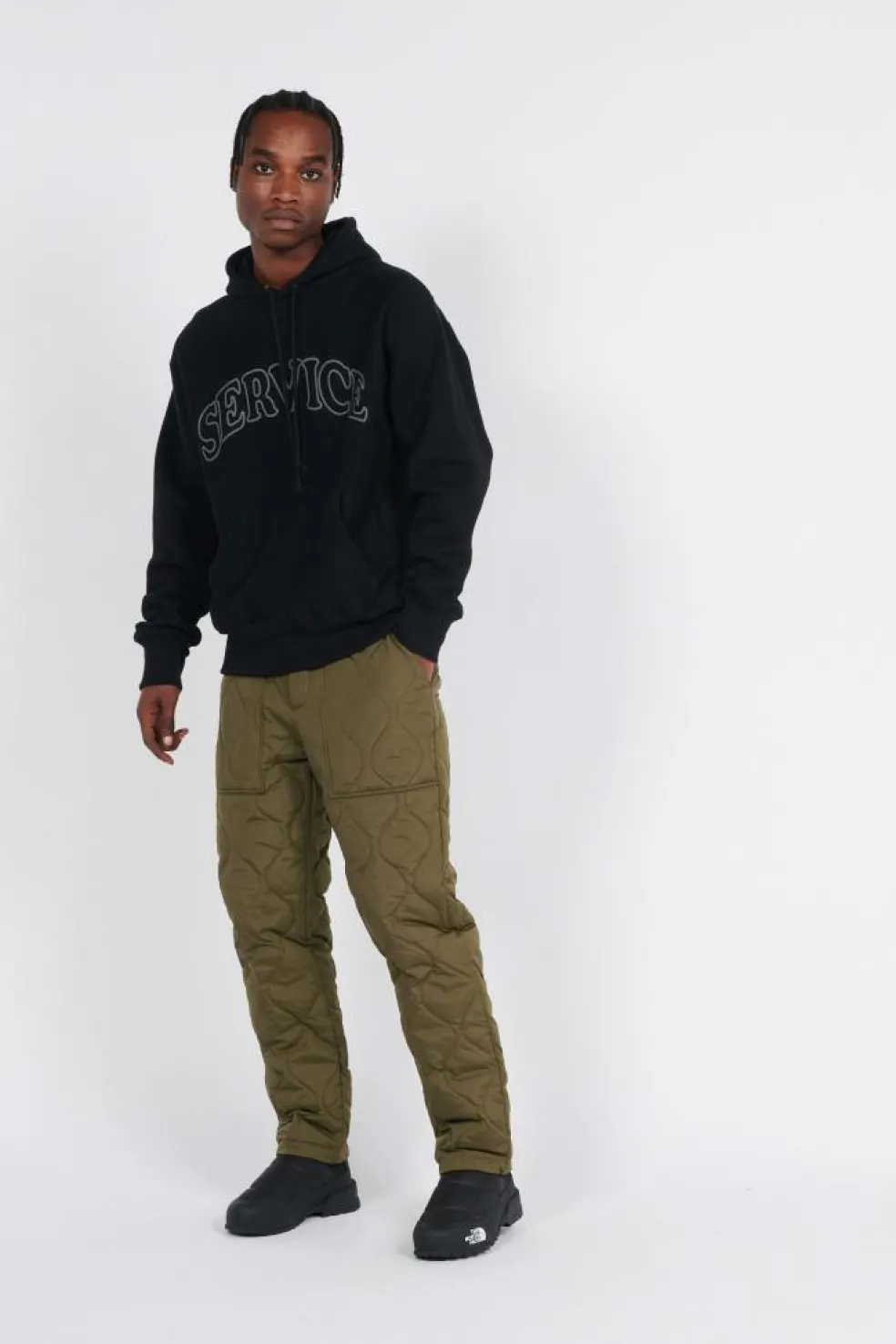 MILITARY NARROW DOWN PANTS - Pantalon | Kaki