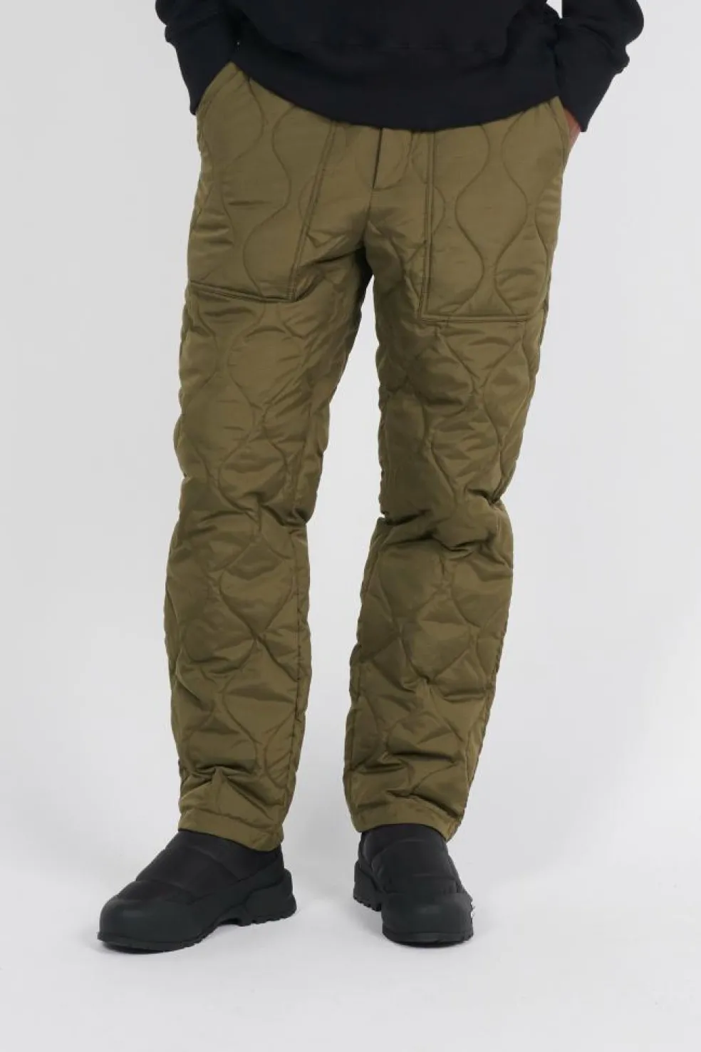 MILITARY NARROW DOWN PANTS - Pantalon | Kaki