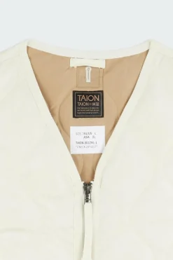 MILITARY ZIP V-NECK - Doudoune | Blanc