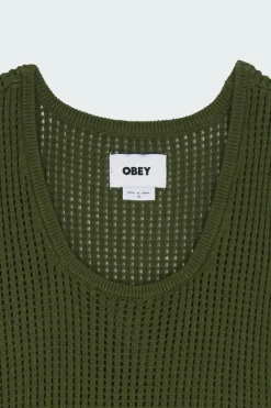 MINERVA OPEN STRIPE DRESS - Robe | Vert