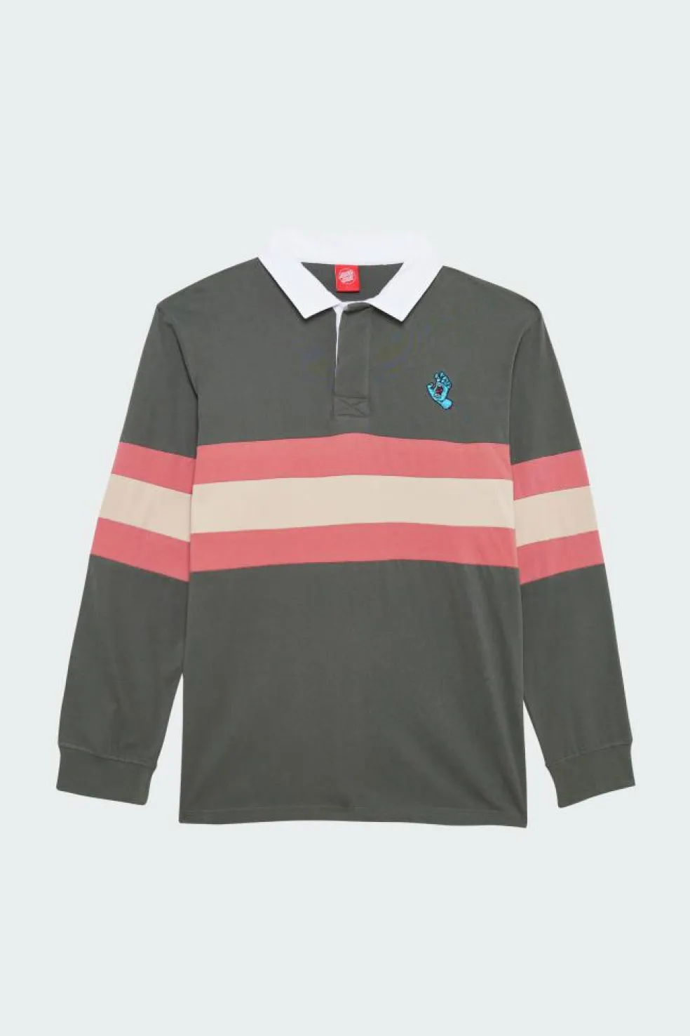 Mini Hand Stripe L/S Polo - Polo | Vert