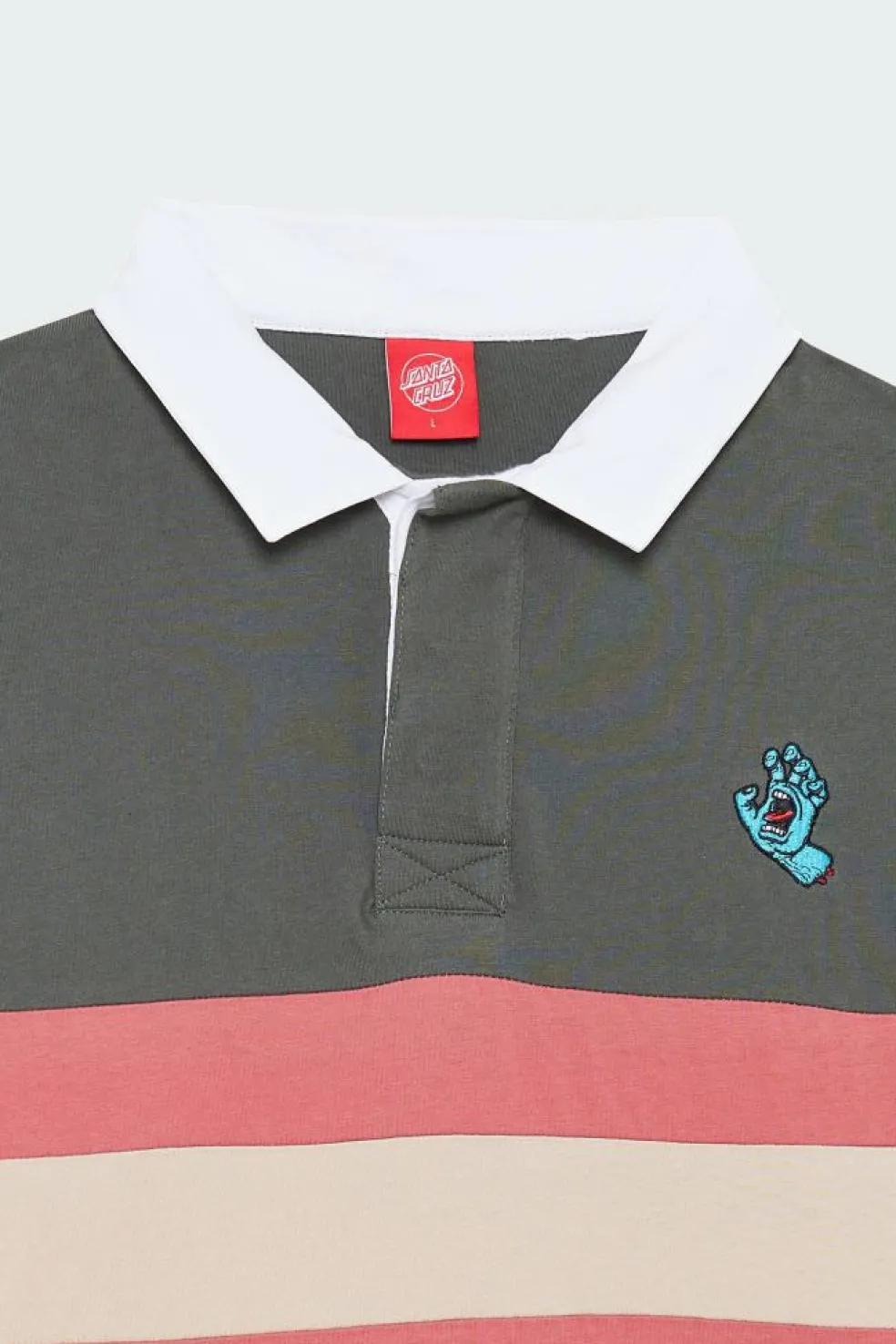 Mini Hand Stripe L/S Polo - Polo | Vert