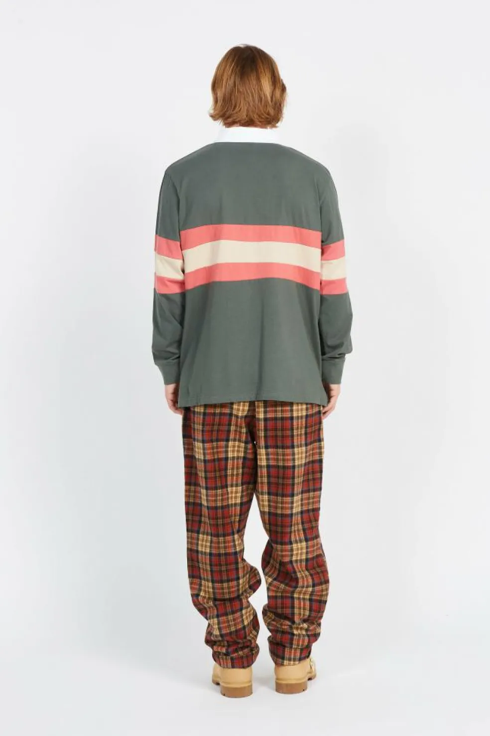 Mini Hand Stripe L/S Polo - Polo | Vert