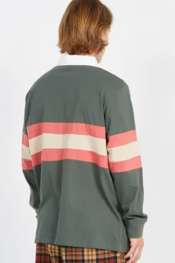 Mini Hand Stripe L/S Polo - Polo | Vert