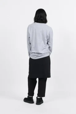 MN LEFT CHEST HIT LS ATHLETIC HEATHE - T-shirt manches longues | Gris