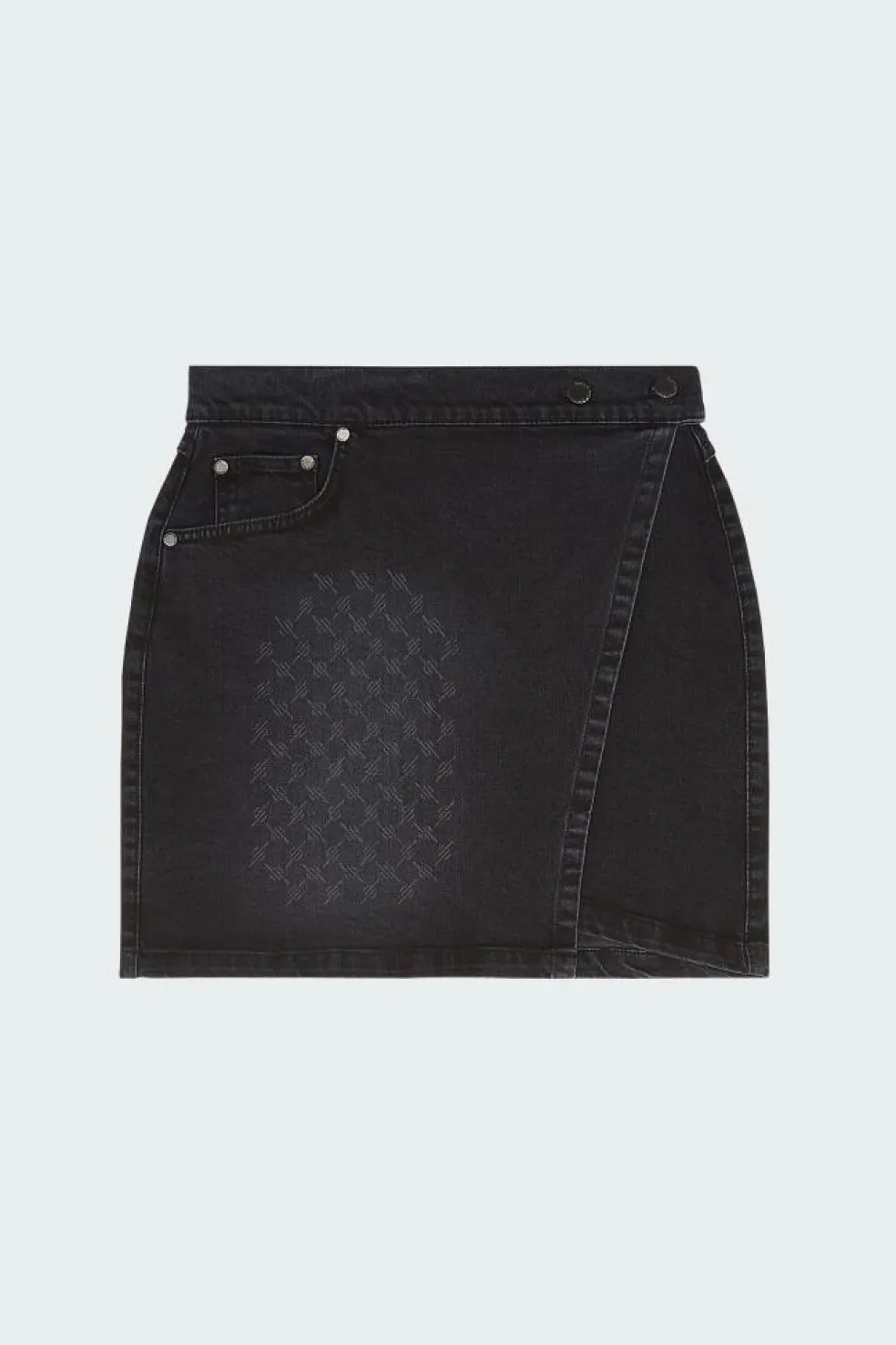 MONGRAM WRAP DENIM - Jupe | Noir