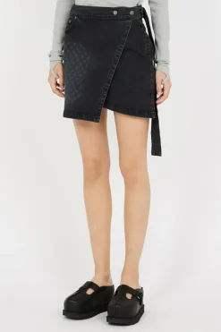 MONGRAM WRAP DENIM - Jupe | Noir
