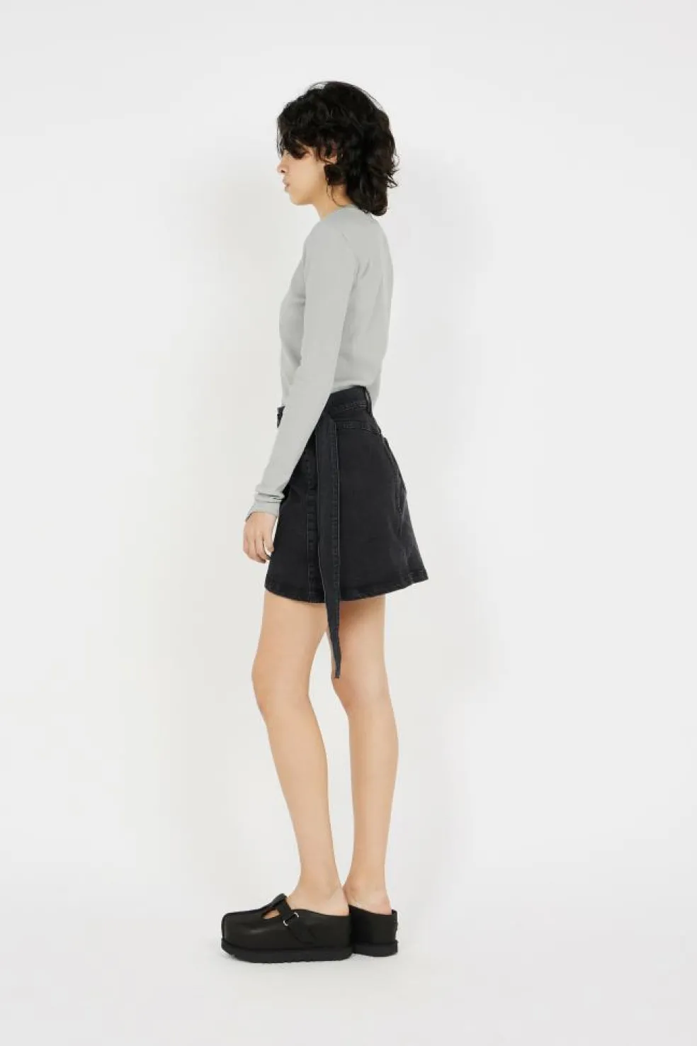 MONGRAM WRAP DENIM - Jupe | Noir