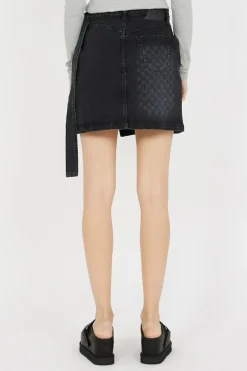 MONGRAM WRAP DENIM - Jupe | Noir