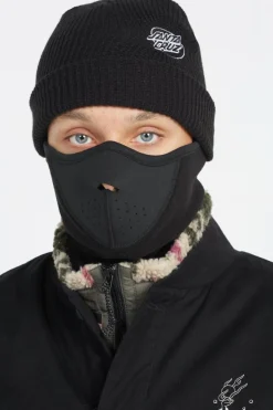 Mono Lined Oval Dot Beanie - Bonnet | Noir