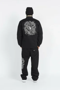 Mono Lined Oval Dot Beanie - Bonnet | Noir