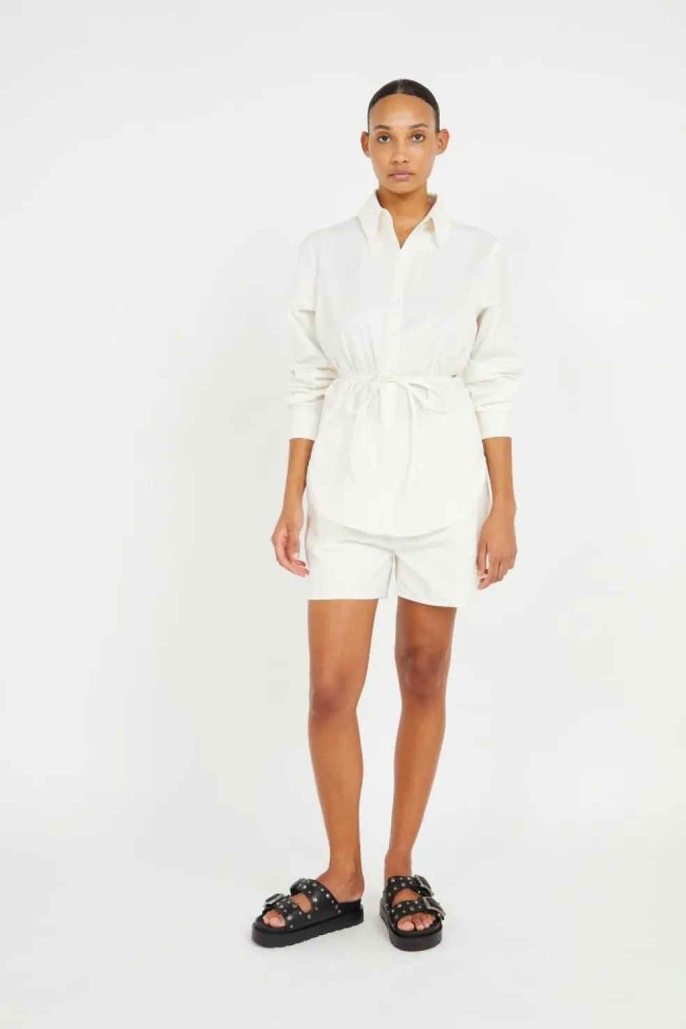 MONOGRAM BUTTON UP - Chemise | Beige