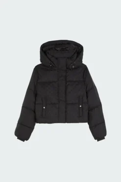 monogram cropped puffer jacket - Doudoune | Noir