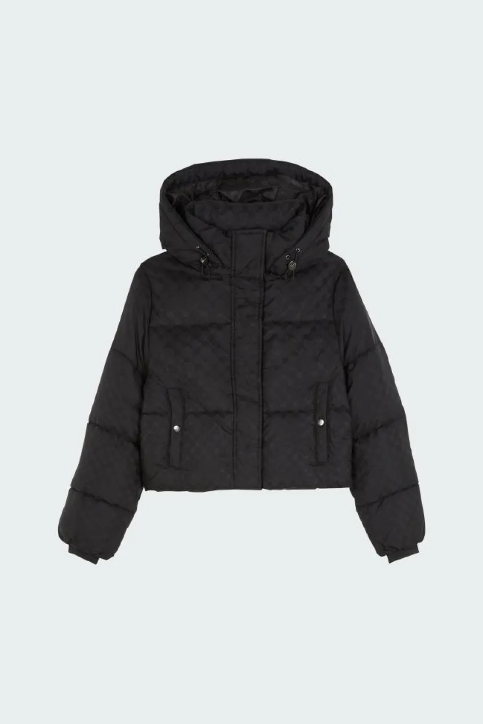 monogram cropped puffer jacket - Doudoune | Noir