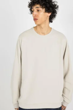 M's Micro D Crewneck - Sweatshirt | Beige