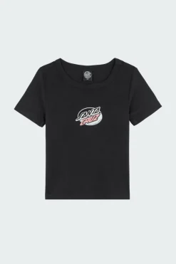 Mushroom Wave Dot Splice Center T-Shirt - Top | Noir