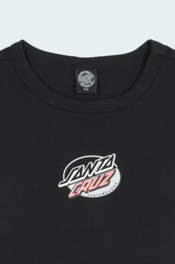 Mushroom Wave Dot Splice Center T-Shirt - Top | Noir