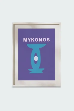 MYKONOS VACAY A4 WALL PRINT - Affiche | Multicolore