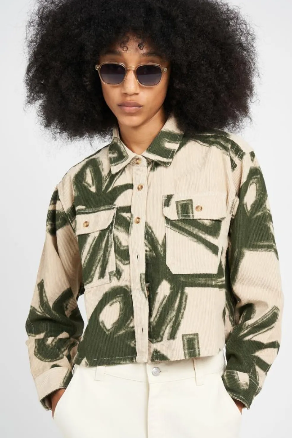 NABI CORD CLY CLAY MULTI - Veste | Beige