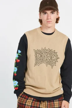 Natural Shock Knit Sweater Vest - Pull | Beige