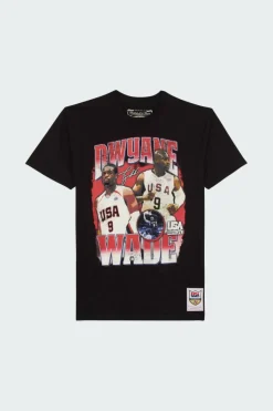 NBA LEGEND TEE USA DWYANE WADE - T-shirt | Noir