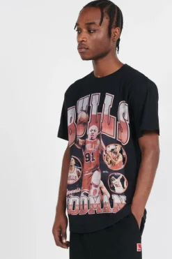 NBA PLAYER PHOTO TEE BULLS - T-shirt | Noir