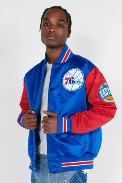 NBA PRIMETIME VINTAGE LOGO 76ERS - Bomber | Bleu