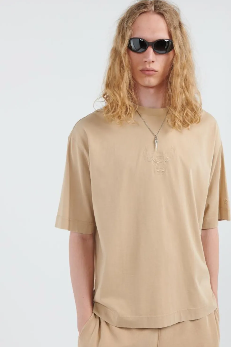 NBA WASHED BOX TEE CHIBUL - T-shirt | Jaune