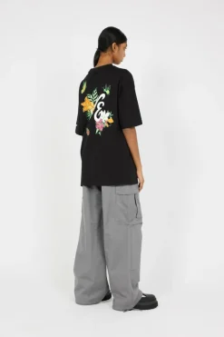 NE FLORAL GRAPHIC - T-shirt | Noir