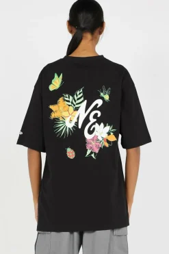 NE FLORAL GRAPHIC - T-shirt | Noir