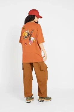 NE FLORAL GRAPHIC - T-shirt | Marron