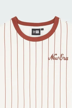 NE PINSTRIPE OS - T-shirt | Blanc