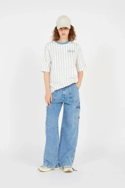 NE PINSTRIPE OS - T-shirt | Beige