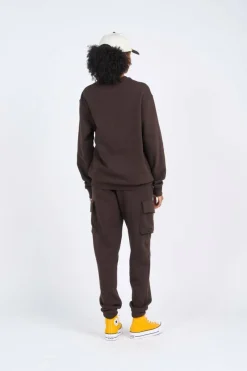 NE WORDMARK CREW - Sweatshirt | Marron