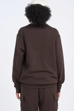 NE WORDMARK CREW - Sweatshirt | Marron