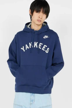 NIKE CLUB FLEECE NEW YORK YANKEE - Hoodie | Bleu