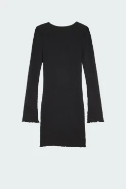 NMALORA L/S BELL SHORT DRESS LAB - Robe | Noir