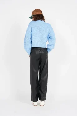 NMBILLY L/S O-NECK KNIT BLCK FRI FWD - Pull | Bleu