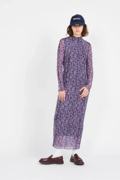 NMCARRIE L/S HIGH NECK ANKLE DRESS FWD - Robe | Violet