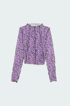 NMCARRIE L/S HIGH NECK TOP FWD - Top | Violet