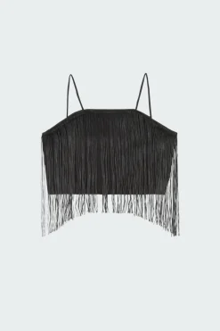 NMDALLAS SINGLET FRINGE - Top | Noir