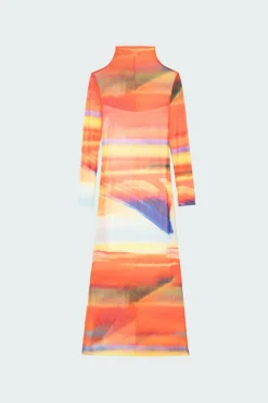 NMEMMY L/S ANKLE DRESS FWD - Robe | Rouge