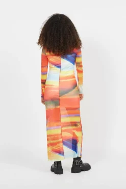 NMEMMY L/S ANKLE DRESS FWD - Robe | Rouge