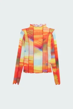 NMEMMY L/S STITCH DETAIL TOP FWD - Top | Rouge