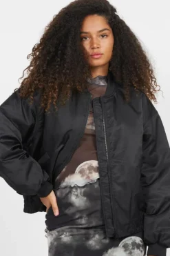 NMJUSTINE LS PADDED BOMBER JACKET S* - Bomber | Noir