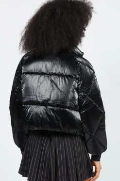 NMKIT L/S SHINY PUFFER - doudoune | Noir