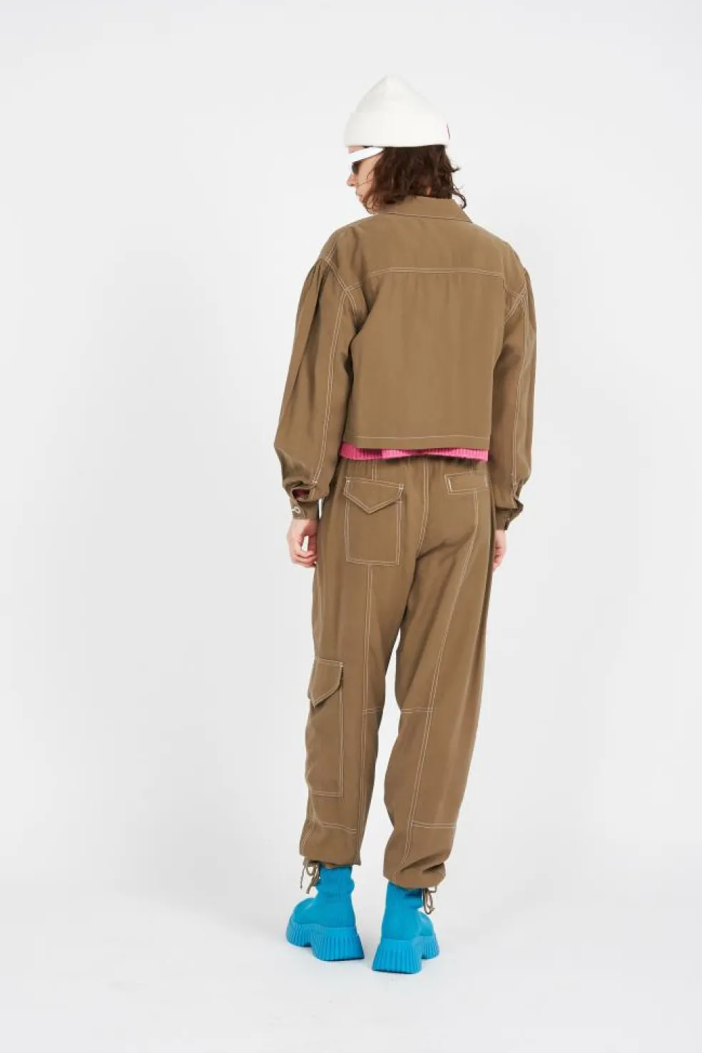 NMMILLE COLORED CARGO PANT LAB - Pantalon | Marron